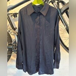 Express Dark Blue Dress Shirt Size Medium